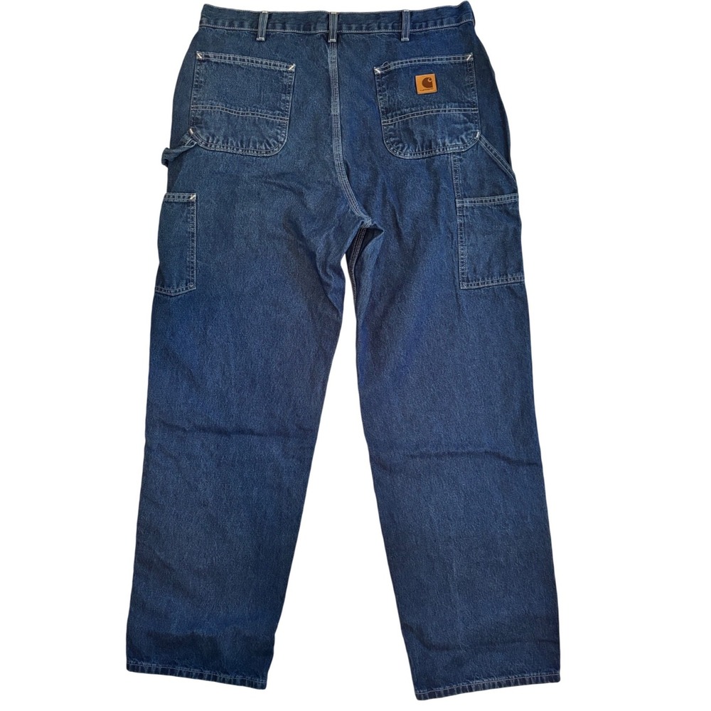 Carhartt B13-DST Loose Original Fit Carpenter Jeans Dark Stone Denim 38x32 Mens - Picture 3 of 6
